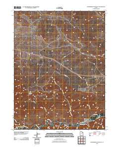 Strawberry Pinnacles 2010 topographic map thumbnail