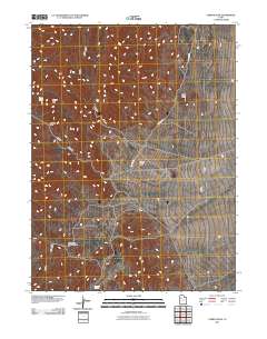 Tabbys Peak 2011 topographic map thumbnail