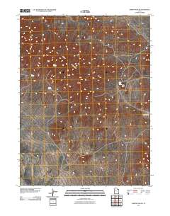Tabbys Peak SW 2011 topographic map thumbnail