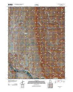 Woodside 2011 topographic map thumbnail