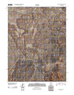Cinder Crater 2010 topographic map thumbnail