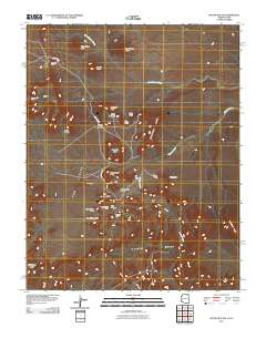 Mitten Buttes 2011 topographic map thumbnail