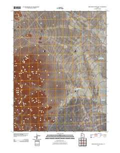Drum Mountains Well 2011 topographic map thumbnail