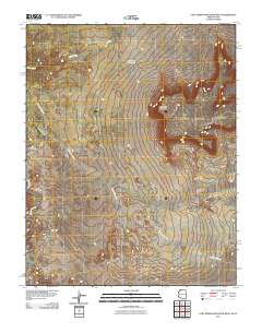 Lost Spring Mountain West 2011 topographic map thumbnail