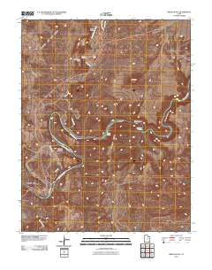 Mexican Hat 2011 topographic map thumbnail