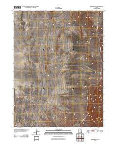 Aragonite SE 2010 topographic map thumbnail