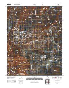 Brian Head 2011 topographic map thumbnail