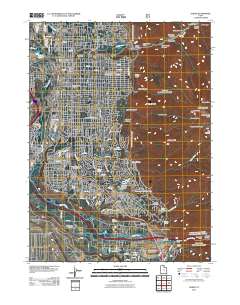 Ogden 2011 topographic map thumbnail