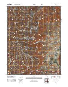 Old Woman Plateau 2011 topographic map thumbnail