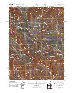 Burnt Cabin Gorge 2011 topographic map thumbnail