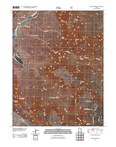 Fisher Towers 2011 topographic map thumbnail