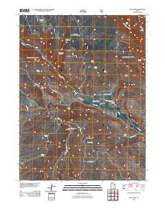 Dry Fork 2011 topographic map thumbnail