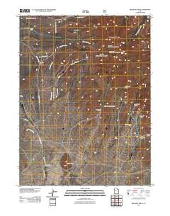 Erickson Knoll 2011 topographic map thumbnail