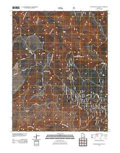 Woodenshoe Buttes 2011 topographic map thumbnail