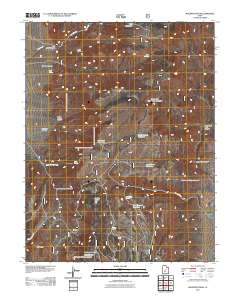 Malmsten Peak 2011 topographic map thumbnail