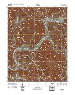 Alderson 2011 topographic map thumbnail