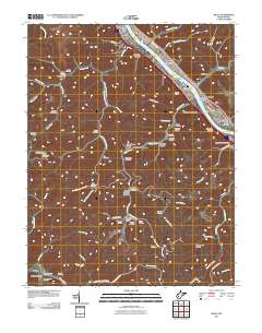 Belle 2011 topographic map thumbnail