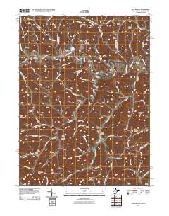 Blacksville 2011 topographic map thumbnail