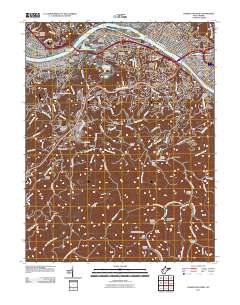 Charleston West 2011 topographic map thumbnail