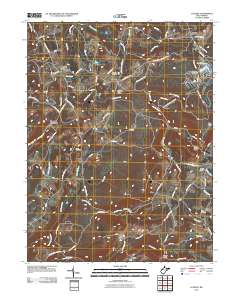 Cuzzart 2011 topographic map thumbnail