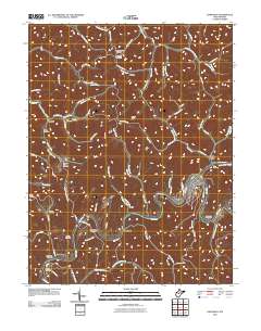 Gassaway 2010 topographic map thumbnail