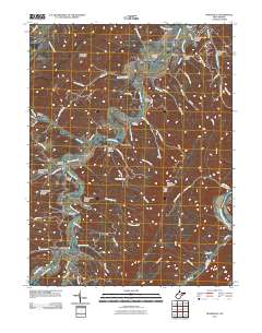 Headsville 2011 topographic map thumbnail