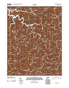 Kiahsville 2011 topographic map thumbnail