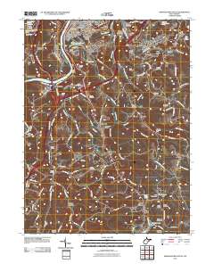 Morgantown South 2011 topographic map thumbnail