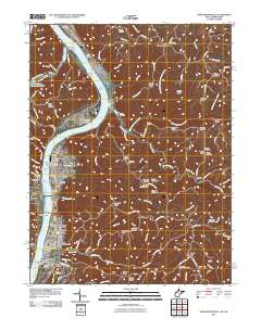 New Martinsville 2011 topographic map thumbnail