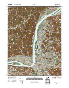 Parkersburg 2010 topographic map thumbnail