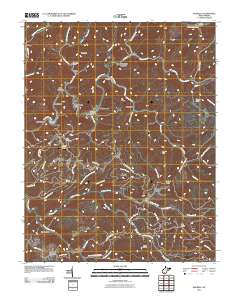 Rhodell 2011 topographic map thumbnail