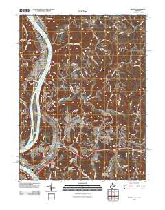 Weirton 2010 topographic map thumbnail
