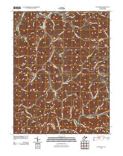 Walkersville 2010 topographic map thumbnail