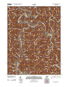 Burning Springs 2011 topographic map thumbnail