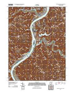 Powhatan Point 2011 topographic map thumbnail