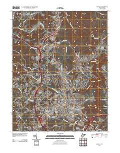 Beckley 2011 topographic map thumbnail