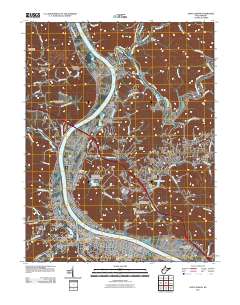 Saint Albans 2011 topographic map thumbnail