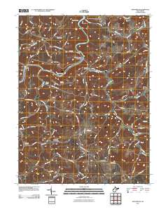 Nestorville 2011 topographic map thumbnail