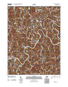 Rivesville 2011 topographic map thumbnail