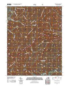 Jerrys Run 2011 topographic map thumbnail