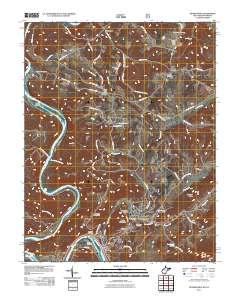 Peterstown 2011 topographic map thumbnail