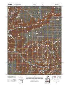 Mozark Mountain 2011 topographic map thumbnail