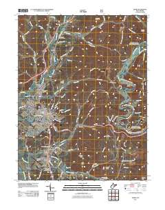 Elkins 2011 topographic map thumbnail