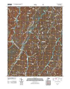 Glady 2011 topographic map thumbnail