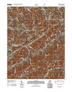 Lindside 2011 topographic map thumbnail