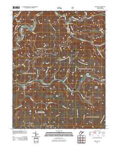 Bergoo 2011 topographic map thumbnail