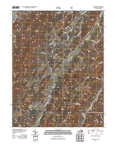 Doe Hill 2011 topographic map thumbnail
