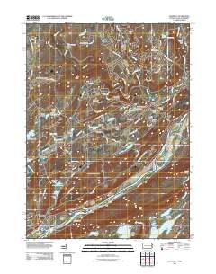 Bushkill 2011 topographic map thumbnail