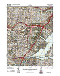 Elizabeth 2011 topographic map thumbnail