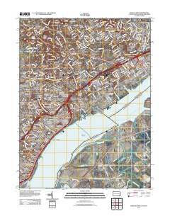 Marcus Hook 2011 topographic map thumbnail